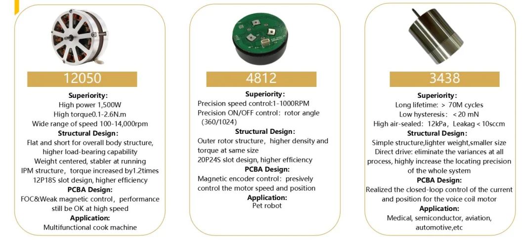 Factory High-Precision Outer Rotor Longer Lifetime Frameless Motor